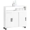Meuble De Rangement Salle De Bain Armoire WC Meuble WC Pour Papier Toilette Porte Brosse WC BZR02-W SoBuy® -Songmics Soldes Magasin 9501678 1