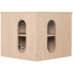 Meuble Simple Vasque Décor Chêne + Vasque SORRENTO 10 Meuble Simple Vasque Décor Chêne + Vasque SORRENTO -Songmics Soldes Magasin 95288203 4