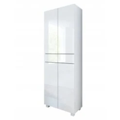 Colonne Pureza 60 Cm - Blanc Laqué/BM Salle De Bain Suspendue Ou Posée