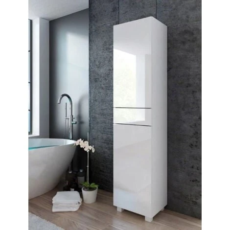 Colonne Pureza 40 Cm Blanc Laqué/BM Salle De Bain Suspendue Ou Posée 4 Colonne Pureza 40 Cm Blanc Laqué/BM Salle De Bain Suspendue Ou Posée – Image 2