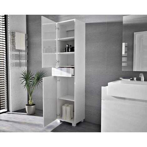 Colonne Pureza 40 Cm Blanc Laqué/BM Salle De Bain Suspendue Ou Posée 6 Colonne Pureza 40 Cm Blanc Laqué/BM Salle De Bain Suspendue Ou Posée – Image 4