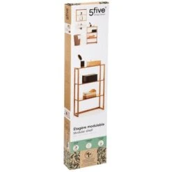 Étagère Modulable 3 Niveaux Bambou - 5 Five Simply Smart -Songmics Soldes Magasin 98555502 2
